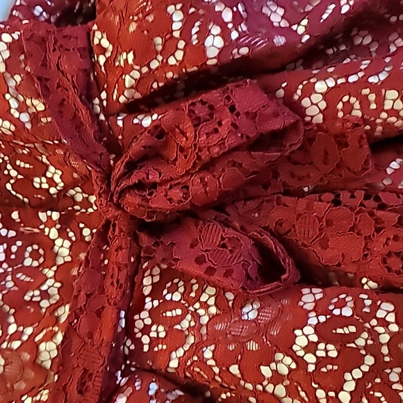 Jona Michelle Red Lace Party Dress Size 5, Girls - Picture 6 of 7